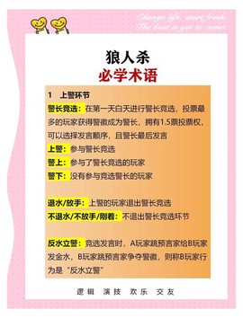 狼人杀怎么盘逻辑发言